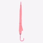 Зонт - трость полуавтоматический «Однотон», 8 спиц, R = 46 см, цвет розовый - фото 9664242