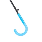 Зонт - трость полуавтоматический «Однотон», 8 спиц, R = 46 см, цвет голубой - фото 9854780