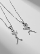 Кулоны парные «Неразлучники. Несогласие», L=49.5 см, набор 2 шт. цвет серебро - Фото 4