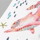 Наклейка пластик интерьерная цветная "Красочные морские дельфины" 30х90 см - Фото 2