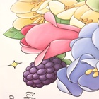 Наклейка интерьерная цветная «Девочка с котиком и букетом», пластик, 2 листа, 30×90 см - фото 121574613