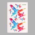 Наклейка пластик интерьерная цветная "Яркие самолеты" 40х60 см - фото 321511558