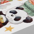 Наклейка пластик интерьерная цветная "Панда с капкейком в облаках" 40х60 см - Фото 2