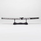 Сувенирное оружие «Катана на подставке»  ножны под леопарда, светлый  89см - Фото 2