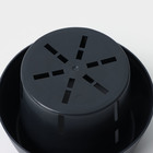 Горшок для цветов с поддоном «Япония», 450 мл, d=12 см, h=10 см, пластиковый, графитовый - Фото 4