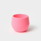Горшок для цветов с поддоном пластиковый «Япония», 450 мл, d=12 см, h=10 см, цвет розовый - Фото 1