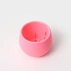 Горшок для цветов с поддоном пластиковый «Япония», 450 мл, d=12 см, h=10 см, цвет розовый - Фото 2