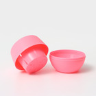 Горшок для цветов с поддоном пластиковый «Япония», 450 мл, d=12 см, h=10 см, цвет розовый - Фото 3