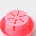Горшок для цветов с поддоном пластиковый «Япония», 450 мл, d=12 см, h=10 см, цвет розовый - Фото 4