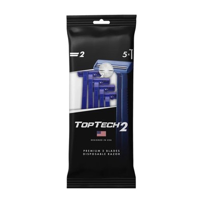 Бритва одноразовая TopTech2, 2 лезвия, 5 шт