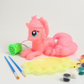Набор для творчества «Раскрась пони», поёт и светится цвета, в пакете, МИКС