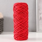Шнур для вязания 35% хлопок,65% полипропилен 3 мм 85м/160±10 гр (красный) - фото 3436401