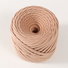 Лицевая трикотажная пряжа 200±10 г (Какао) - фото 24020051