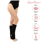 Гетры для гимнастики и танцев Grace Dance №1, длина 40 см, цвет чёрный - Фото 1