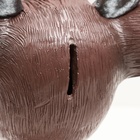 Копилка "Радостный олененок" коричневый, 24см - фото 9744098