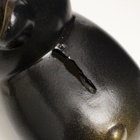 Копилка "Мишка" черный с золотом, 11см - фото 9744119