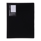 Папка с 20 вкладышами А3, 800 мкм, Calligrata, текстура «песок», чёрная - Фото 1