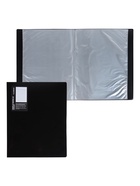 Папка с 20 вкладышами А3, 800 мкм, Calligrata, текстура «песок», чёрная - Фото 2