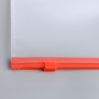 Набор папок-конвертов на ZIP-молнии A5, 150 мкм, Calligrata, прозрачные, 10 штук, МИКС - Фото 4