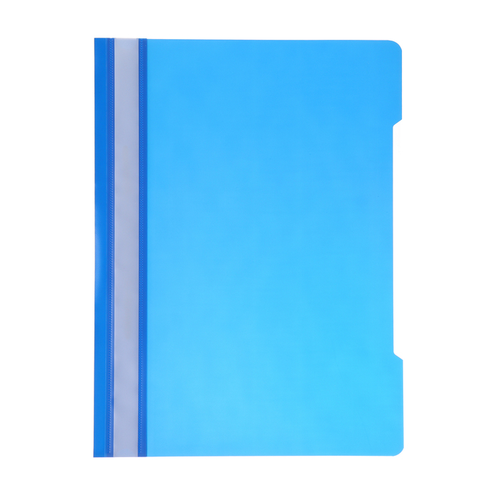 Папка - скоросшиватель Calligrata, А4,160 мкм, синяя, прозрачный верх