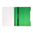 Папка - скоросшиватель Calligrata, А4, 160 мкм, зелёная, прозрачный верх - Фото 5