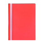 Папка - скоросшиватель Calligrata, А4.160 мкм, красная, прозрачный верх - Фото 2