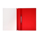 Папка - скоросшиватель Calligrata, А4.160 мкм, красная, прозрачный верх - Фото 5