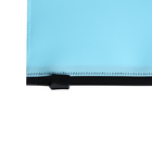 Папка-конверт на ZIP-молнии A5, 150 мкм, Calligrata Pastel, прозрачная, чёрная молния, голубая - Фото 3