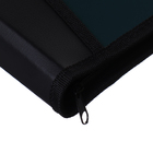 Папка на молнии А4, 2 отделения, Calligrata, 350×282×33 мм, пластик, 4 кармана, бизнес-класс, зелёный металлик - Фото 6
