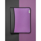 Папка на молнии А4, 2 отделения, Calligrata, 350×282×33 мм, пластик, 4 кармана, бизнес-класс, сиреневый металлик - Фото 4