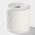 УЦЕНКА Набор керамический для специй на бамбуковой подставке BellaTenero «Герда», 3 предмета: солонка 120 мл, перечница 120 мл, сахарница с ложкой 220 мл, цвет белый - Фото 11