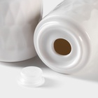 УЦЕНКА Набор керамический для специй на бамбуковой подставке BellaTenero «Герда», 3 предмета: солонка 120 мл, перечница 120 мл, сахарница с ложкой 220 мл, цвет белый - Фото 6