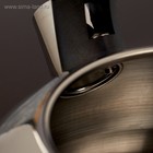 УЦЕНКА Чайник со свистком из нержавеющей стали Доляна «Волна», 2,8 л, с индикатором нагрева, фиксированная ручка - Фото 4