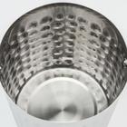 УЦЕНКА Ведро для льда из нержавеющей стали «Чеканный», 5,2 л, 25×20×20,5 см, 201 сталь, цвет серебряный - Фото 4