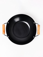 УЦЕНКА Сковорода-WOK Доляна «Жаклин», d=24,5 см, деревянные ручки, цвет чёрный - Фото 8