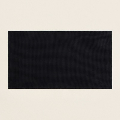 Полотенце вафельное SL HOME: Linen «Дарк Маре», 40×70 см, чёрное
