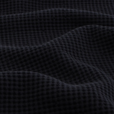 Полотенце вафельное SL HOME: Linen «Дарк Маре», 40×70 см, чёрное