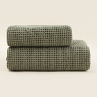 Полотенце вафельное SL HOME: Linen "Олива" 40х70 см, 51% лён, 49% хлопок, 235 г/м2 10304002 - фото 5885877