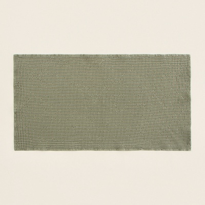 Полотенце вафельное SL HOME: Linen «Олива», 60×140 см, оливковое