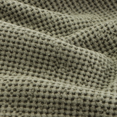 Полотенце вафельное SL HOME: Linen «Олива», 60×140 см, оливковое