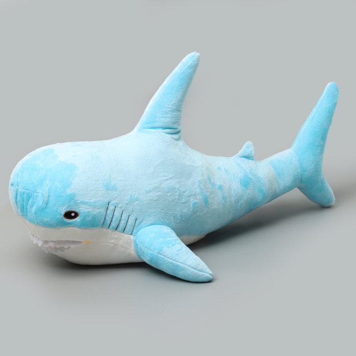 Мягкая игрушка «Акула», 100 см, цвет голубой - Фото 1
