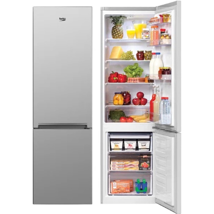 Холодильник Beko CSMV5310MC0S, двухкамерный, класс А+, 300 л, серебристый