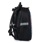 Рюкзак школьный,  синтетическая ткань, 300x370x170 см, ЧЕРНЫЙ - Фото 4