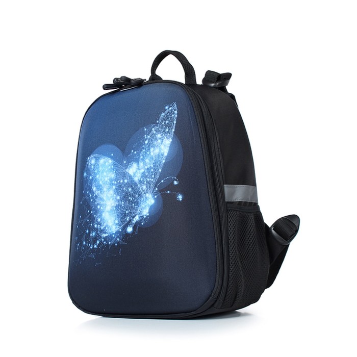 Рюкзак школьный,  синтетическая ткань, 300x370x170 см, ЧЕРНЫЙ - Фото 1