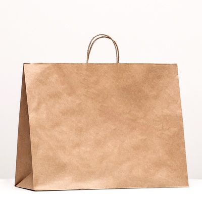 Пакет крафт, без печати, 45×18×35 см 70 г/м²