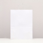 Пакет крафт,белый, 32 х 18 х 43 см 70 г/м2 - Фото 2