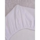 Наматрасник водонепроницаемый, размер 60х140 см, цвет белый - фото 27814192