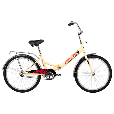 Велосипед 24" FOXX SHIFT, складной, цвет бежевый