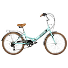 Велосипед 24" FOXX складной, SHIFT, зелёный - фото 2208266