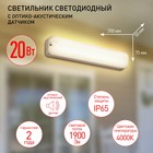 Светильник ЖКХ светодиодный Эра SPB-1, 350х75х50 мм, IP65, Led, 20Вт, 1800Лм, 4000К, цвет белый - фото 300820809